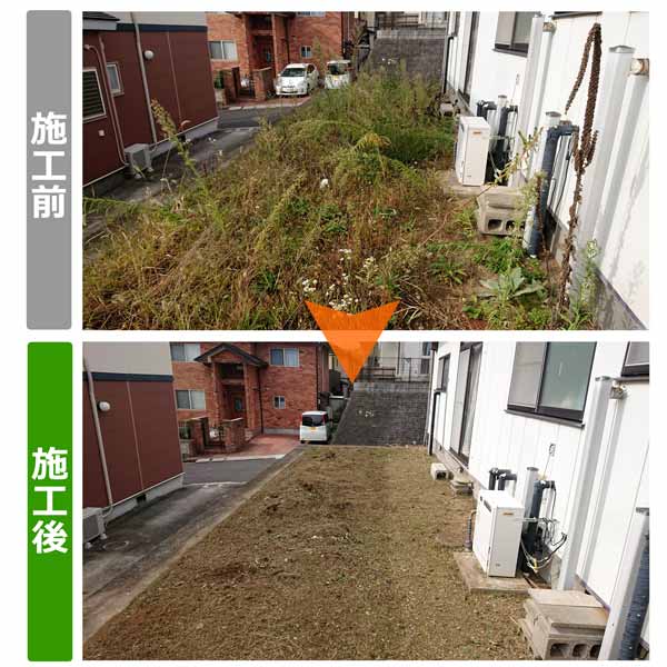 便利屋サンキュー仙台本店の業務報告（2018年10月15日）宮城県塩釜市で空き家の草刈り作業を行いました
