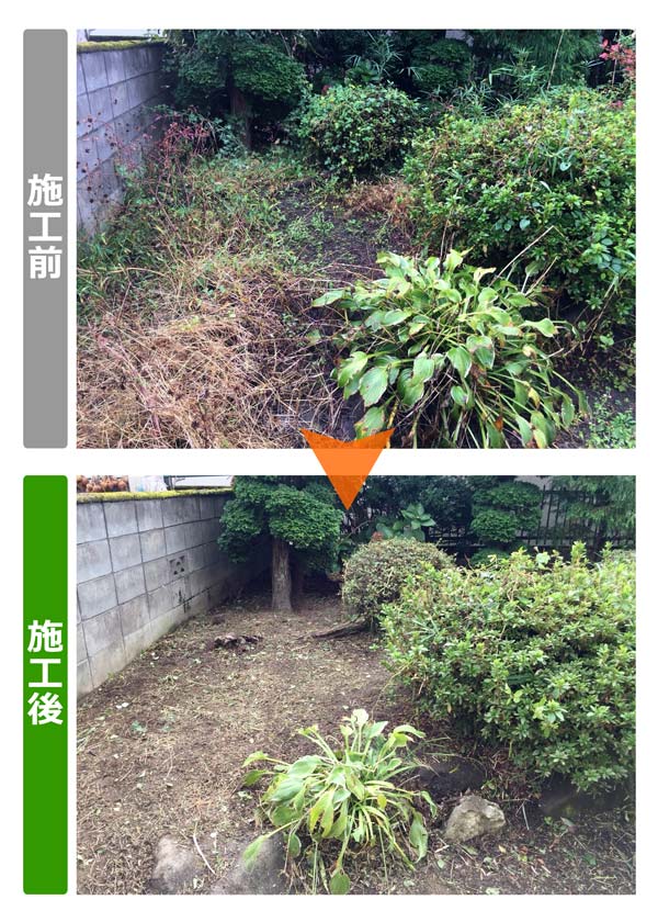 便利屋サンキュー仙台本店の業務報告（2018年10月24日）宮城県仙台市宮城野区のお客様宅で草刈り作業を行いました。