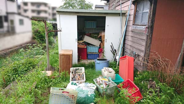仙台市泉区の解体予定の一軒家（物置）の片付け作業事例紹介