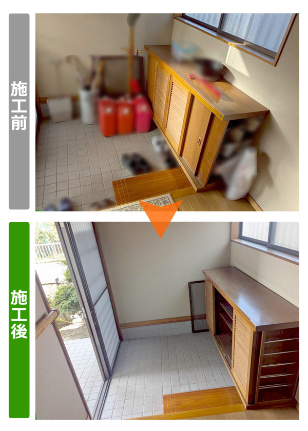 仙台市太白区の一軒家｜遺品整理と残置物全撤去、お焚き上げ供養を行い、売却のため引越しレベルで清掃まで完了した空室の様子